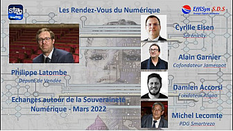 Les 'Rendez-vous' du numérique échange entre Philippe Latombe et des acteurs du numérique français